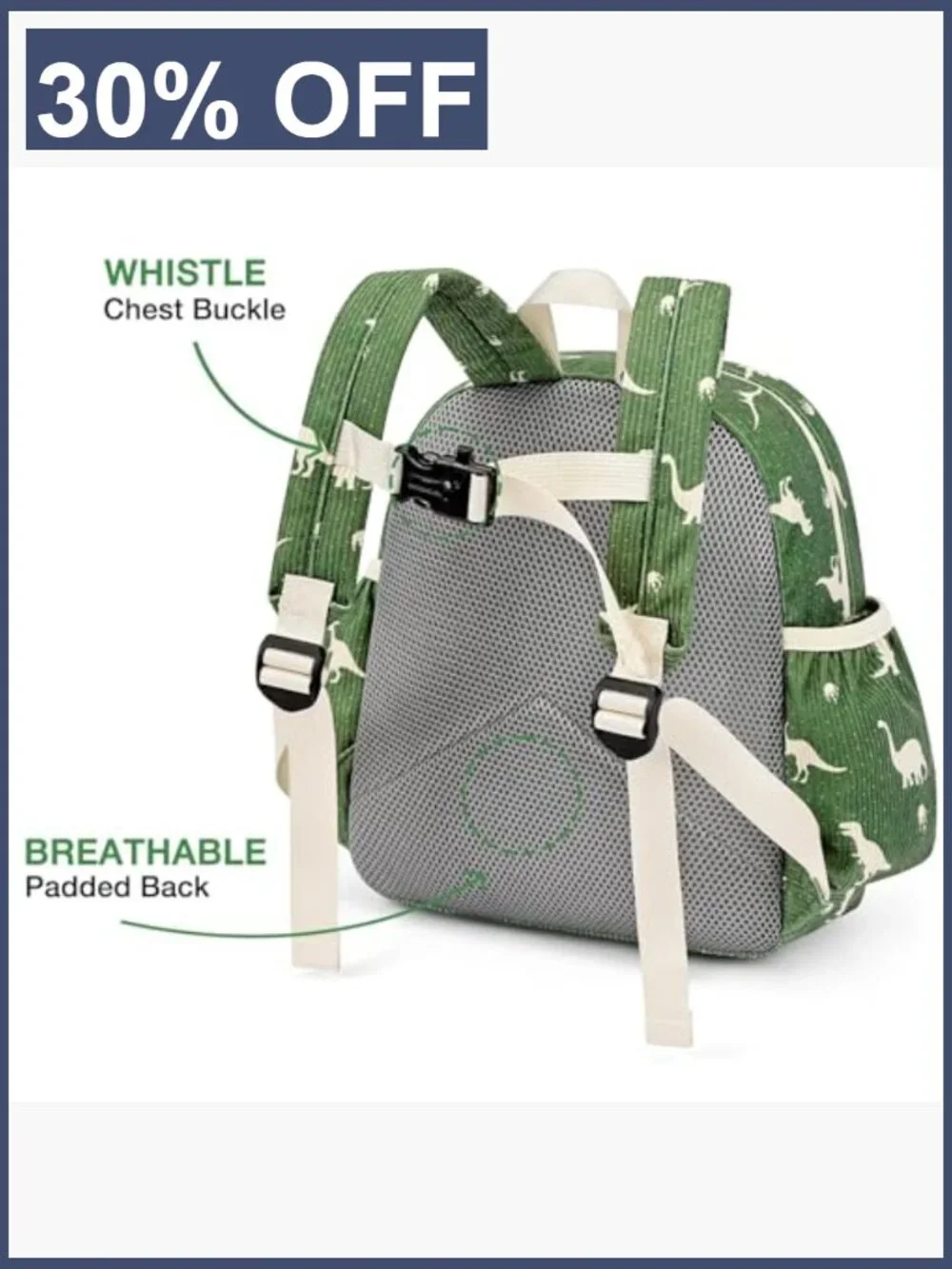 Kids Corduroy Backpack for Boys Girls 5-8 Dinosaur Print Elementary School